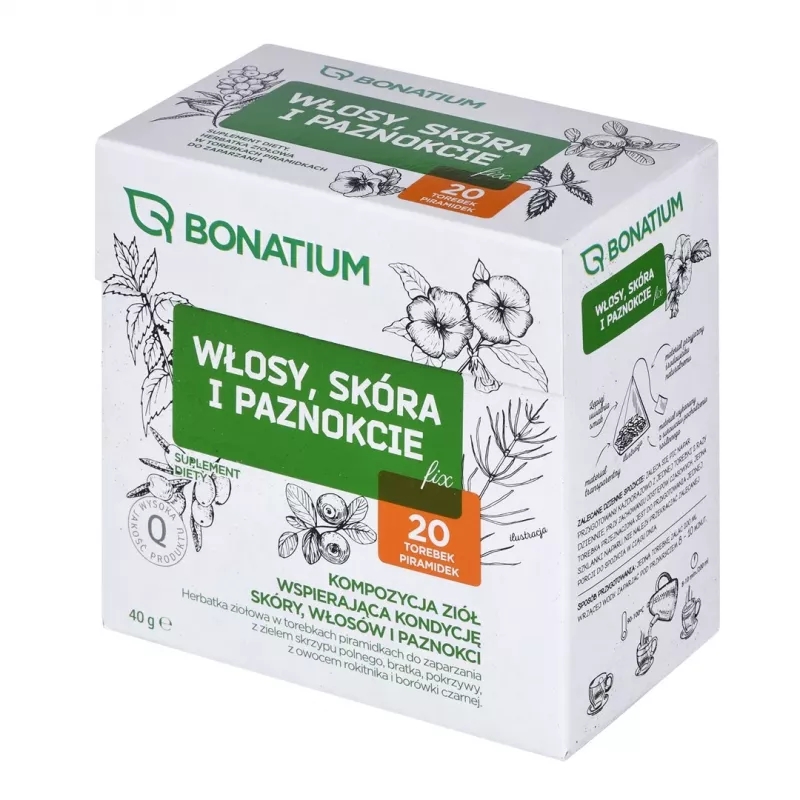 Bonatium Herbata ziołowa Włosy, skóra i paznokcie Fix 20 szt.