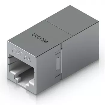 Inline RJ45 Coupler UBIQUITI UACC-RJ45-COUPLER-C6A Compact — Złącze przelotowe RJ45 Cat6A
