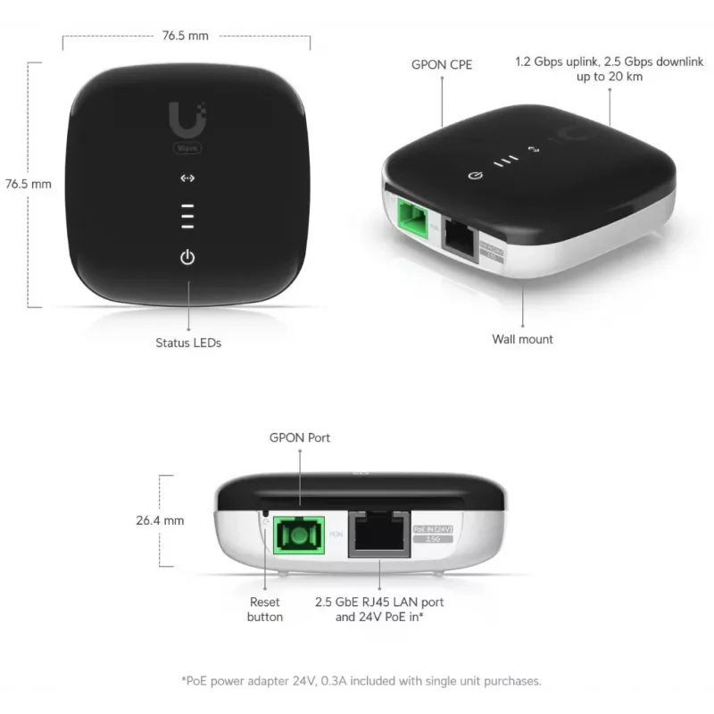 Ubiquiti WaveFiber ONU, 5-Pack 5-Pack