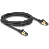 Kabel sieciowy DeLOCK RJ45 Cat.6A męski do męskiego S/FTP 2m Czarny