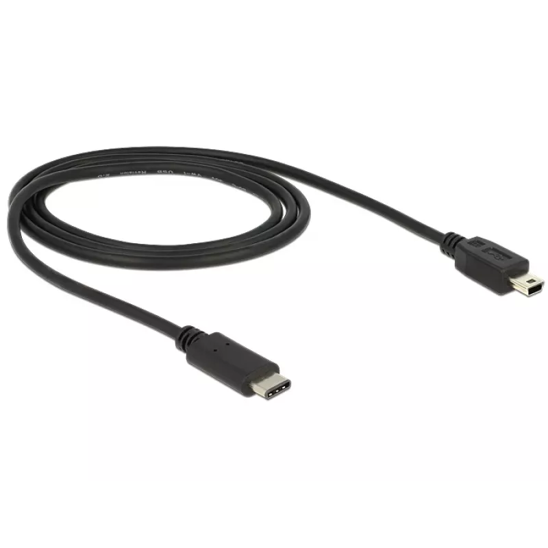 Kabel USB DeLOCK 83603 USB 2.0 1m USB C Mini-USB B Czarny