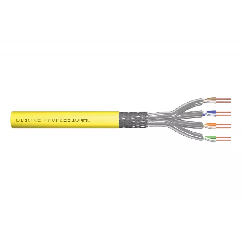 Kabel sieciowy Digitus CAT 7A S-FTP Simplex 1000m żółty