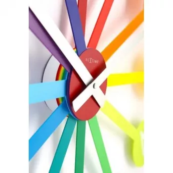NeXtime klok 2995di Colour Guide, Ø 60 cm, ścienna, wielokolorowa