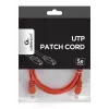 Kabel krosowy CAT5E UTP 1,5 m/czerwony PP12-1.5M/R Gembird