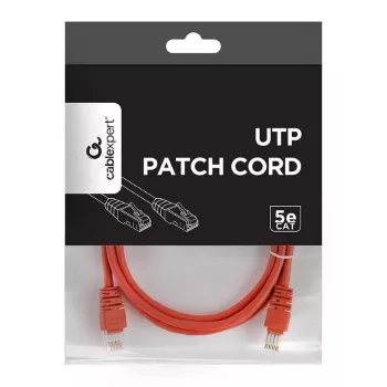 Kabel krosowy CAT5E UTP 1,5 m/czerwony PP12-1.5M/R Gembird