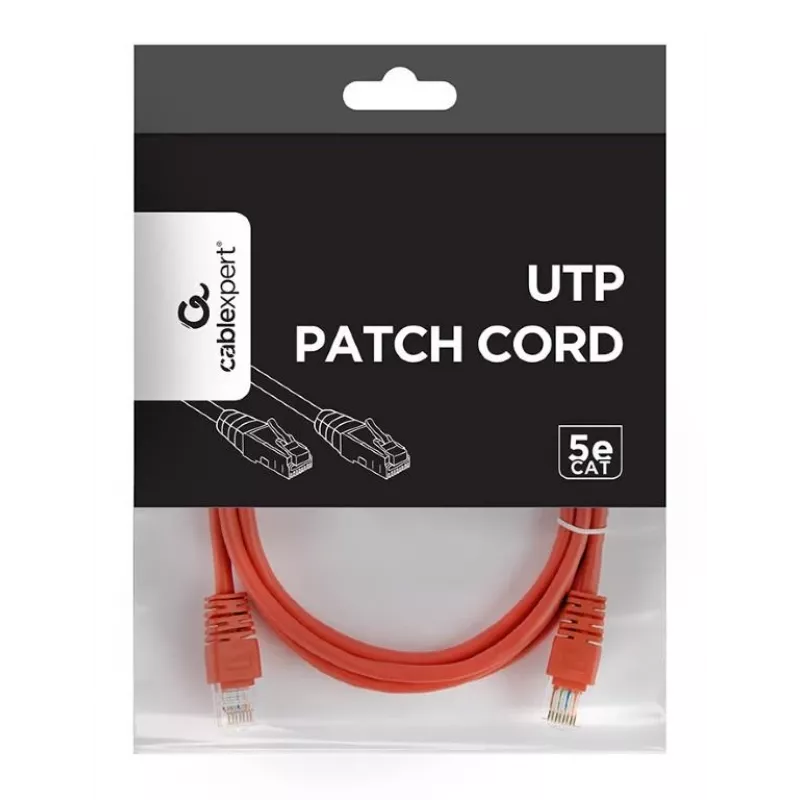 Kabel krosowy CAT5E UTP 1,5 m/czerwony PP12-1.5M/R Gembird