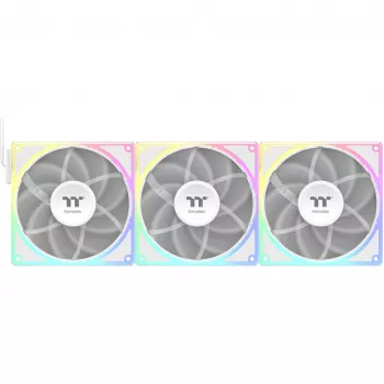 Zestaw wentylatorów chłodzących THERMALTAKE TOUGHFAN EX 140 ARGB Sync biały — 140 mm, 3 szt.