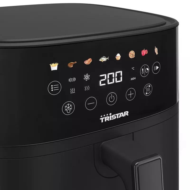 Tristar Cyfrowa Frytkownica Powietrzna | FR-9060 | Moc 1700 W | Pojemność 6 L | Czarny | Technologia gorącego powietrza