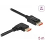 Kabel DisplayPort DeLOCK 8K 60 Hz 5 m męski prosty do męskiego 90° kątowy