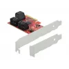 Karta SATA PCI Express x4 DeLOCK 6 portów, niskoprofilowa