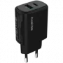 Ładowarka CANYON OnCharge 250 25W 1xPD 1xQC EU Czarny