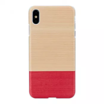 etui na smartfona man and wood dla iPhone XS Max — biały miss match
