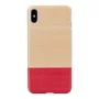 etui na smartfona man and wood dla iPhone XS Max — biały miss match