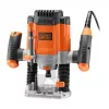 Router/Trimmer Czarny & Decker KW1200EKA-QS — kompaktowy frezarka górnowrzecionowa z regulowaną głębokością, ergonomiczną konstrukcją