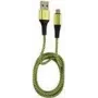 LC-POWER Kabel USB-Micro-1M-7 1m czarno-zielony, USB A na Micro-USB (LC-C-USB-MICRO-1M-7)