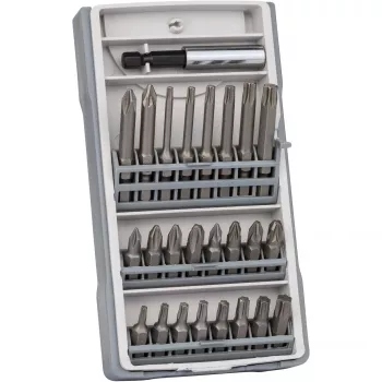 Zestaw wkrętaków 25 sztuk T10, T15, T20, T25, T30, T40, PH2, PZ2 Długość 25 mm, 49 mm
