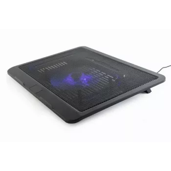 Podstawka pod laptopa Gembird NBS-1F15-04 do laptopów do 15 cali, czarna, ABS, 330×250×25 mm