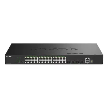 D-Link 28-portowy Gigabitowy Stackowalny Zarządzalny Switch PoE+ z 4 portami 10G SFP+