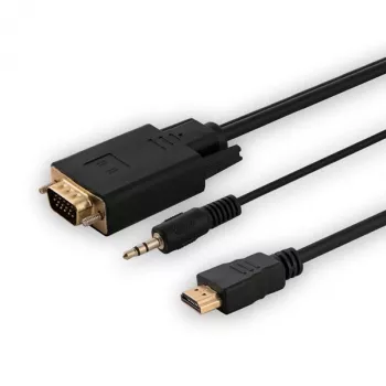 Kabel SAVIO HDMI na VGA CL-198, wtyk HDMI na wtyk VGA z audio, długość 1,8 m