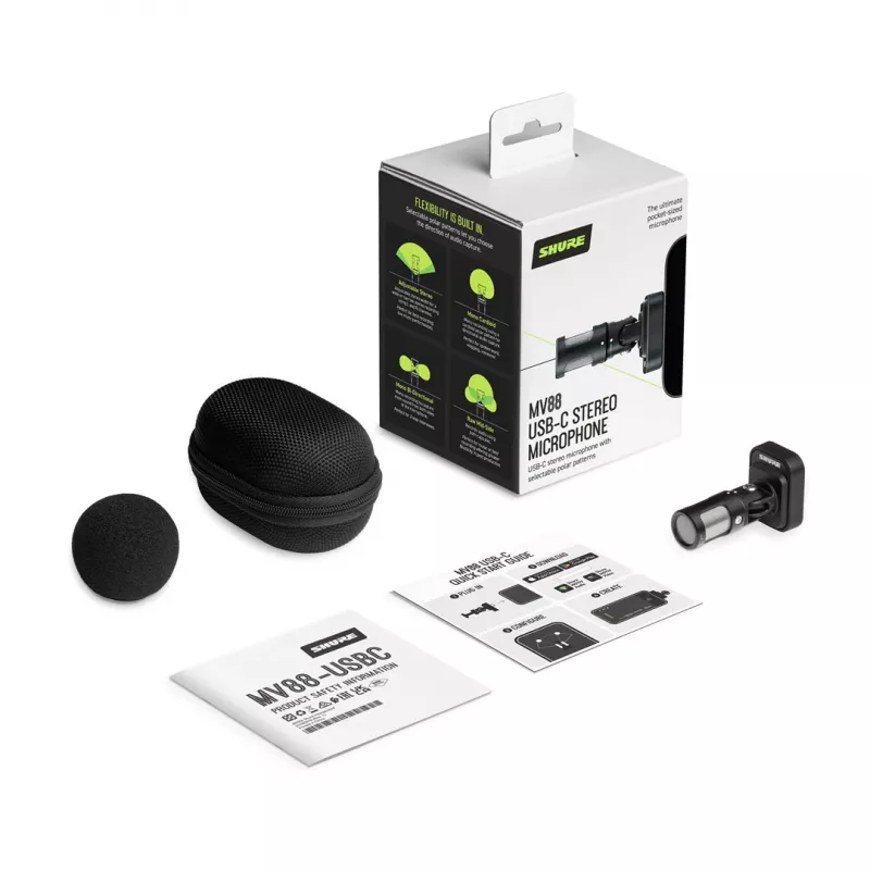 Shure MV88-USBC - mikrofon stereofoniczny ze złączem USB-C