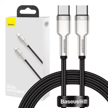 Kabel USB-C do USB-C Baseus CATJK-C01, USB 3.2 Gen 1, 1 m, czarny