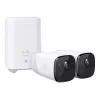 Eufy Security, eufyCam 2 Pro Bezprzewodowy System Kamer Bezpieczeństwa, Żywotność Baterii 365 Dni, Kompatybilność z HomeKit, Rozdzielczość 2K, Wodoszczelność IP67, Noktowizja, Zestaw 2 Kamer, Bez Opłat Miesięcznych