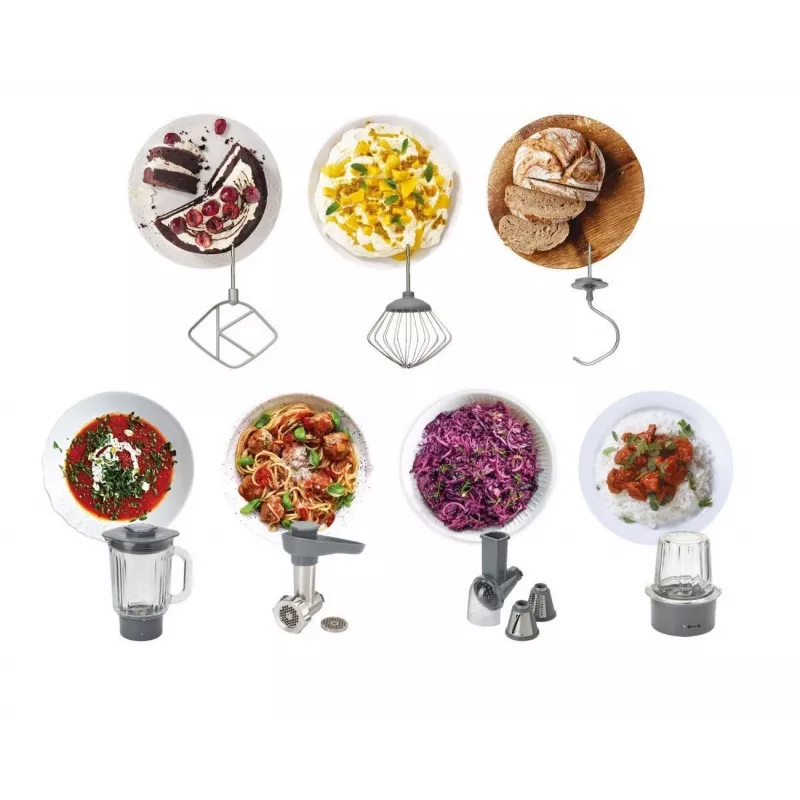 Kenwood Prospero+ robot kuchenny 1000 W 4,3 L Srebrny, Stal nierdzewna Wbudowana waga