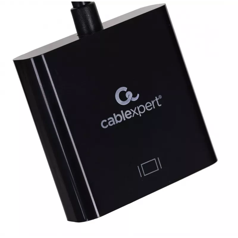 Adapter USB Type-C na HDMI Gembird A-CM-HDMIF-03, USB 2.0/3.2 Gen2, 3840×2160@30Hz, czarny