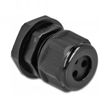 Przepust kablowy DeLOCK 60375 Czarny Plastik 2 szt.