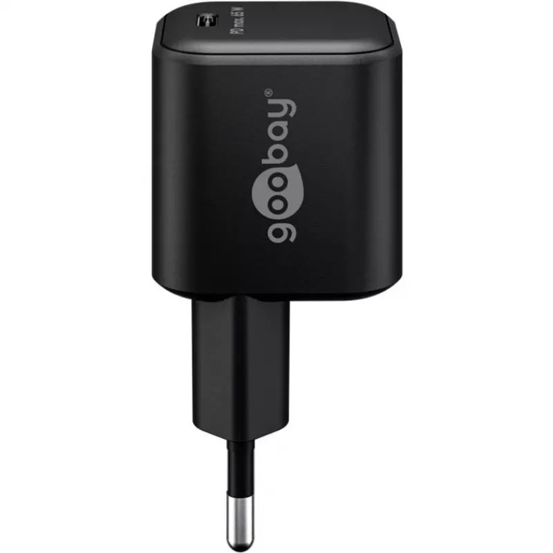 Zestaw do ładowania USB-C GOOBAY 74774 — ładowarka 65 W z kablem tekstylnym USB-C 1 m