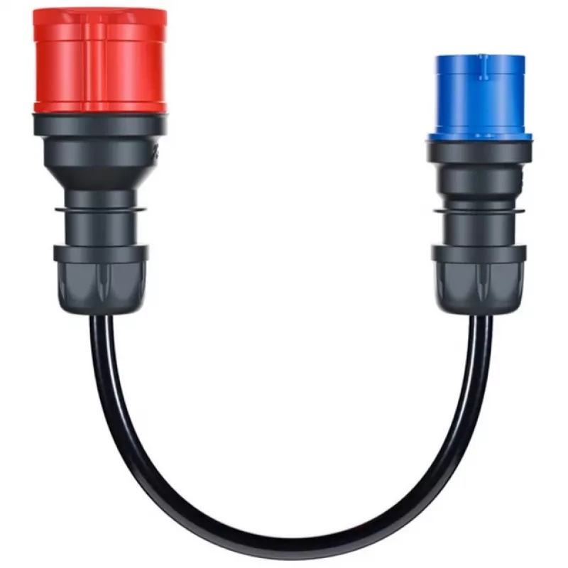 Zestaw adapterów go-e do Gemini flex 11 kW, 3-częściowy (czarny, 30 cm)