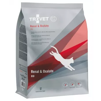 Sucha karma dla kota TROVET Renal & Oxalate RID dieta weterynaryjna, 2,5 kg, kurczak, wsparcie układu moczowego