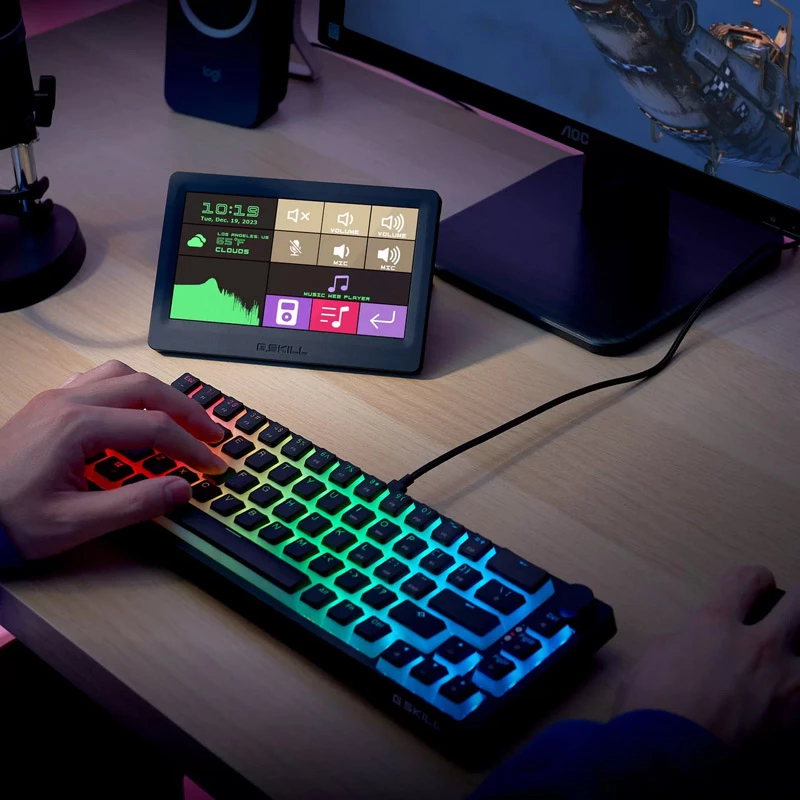 7-calowy dotykowy wyświetlacz LED G.SKILL GD-A7PCCSK-WGD 1024x600 300 cd/m²