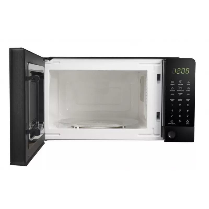 Kuchenka mikrofalowa solowa ESPERANZA EKO009 — 700 W, 20 L, wyświetlacz LED, sterowanie dotykowe, szklany talerz obrotowy 24,5 cm, czarna