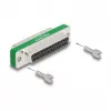 DeLOCK Filtr przeciwzakłóceniowy RF/EMI D-Sub 25 pin męski na żeński filtr dolnoprzepustowy pojemnościowy