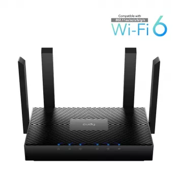 Router bezprzewodowy Cudy WR3000 Gigabit Ethernet Dwuzakresowy (2,4 GHz / 5 GHz) Czarny