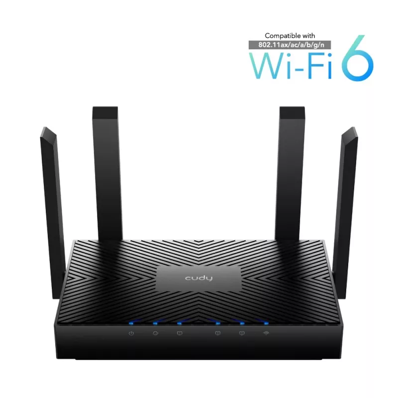 Router bezprzewodowy Cudy WR3000 Gigabit Ethernet Dwuzakresowy (2,4 GHz / 5 GHz) Czarny