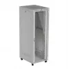 Szafa rack LANBERG FF01-8047-12SL 47U 800x1000 mm szara z przednimi i tylnymi drzwiami szklanymi oraz miejscem na panel LCD