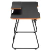 Maclean Scrivania Da Gioco NanoRS Con Ripiano per Monitor Max. 50 Kg Altezza 850 Mm Nero RS170, Tavolo Gaming, Nero