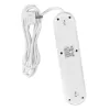 Listwa zasilająca MACLEAN MCE394W — 3 gniazda, 3×USB 2,1 A, 110–240 V AC, 2500 W, kabel 1,5 m, biała