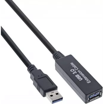 Aktywny kabel przedłużający USB 3.2 Kindermann 5773000311, 10 m, wtyk A na gniazdo A