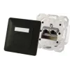 Gniazdo 2 x RJ-45 ShiverPeaks S/CONN 74280-S — Cat6a, 500 MHz, obudowa metalowa, czarny