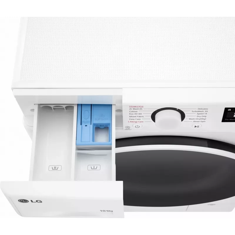 LG F4DR510S0W Pralko-suszarka 10 kg 1400 obr./min Biała