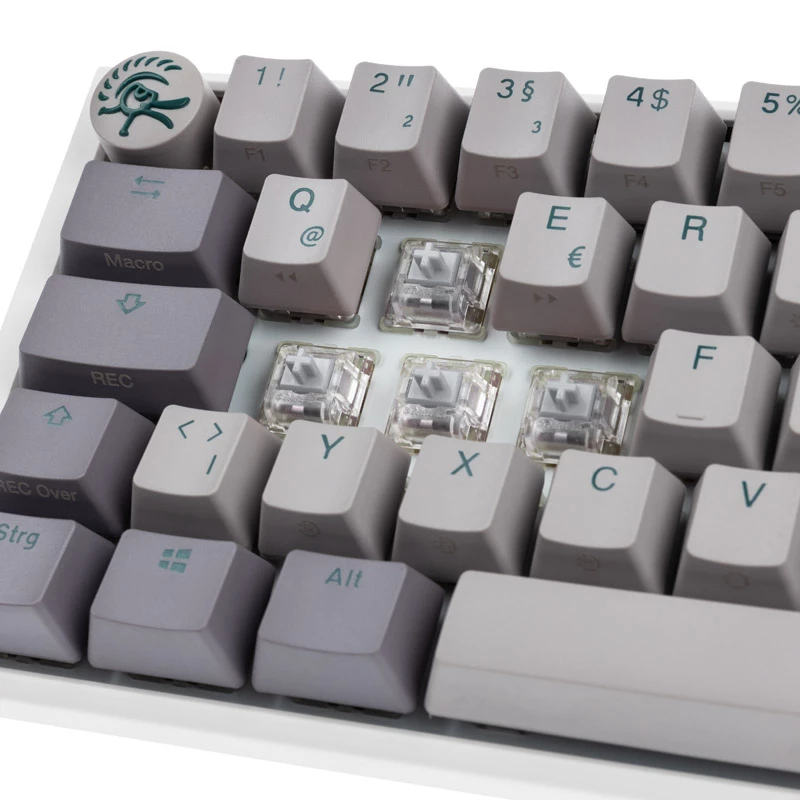 Klawiatura Ducky One 3 SF do gier USB QWERTZ niemiecka szara