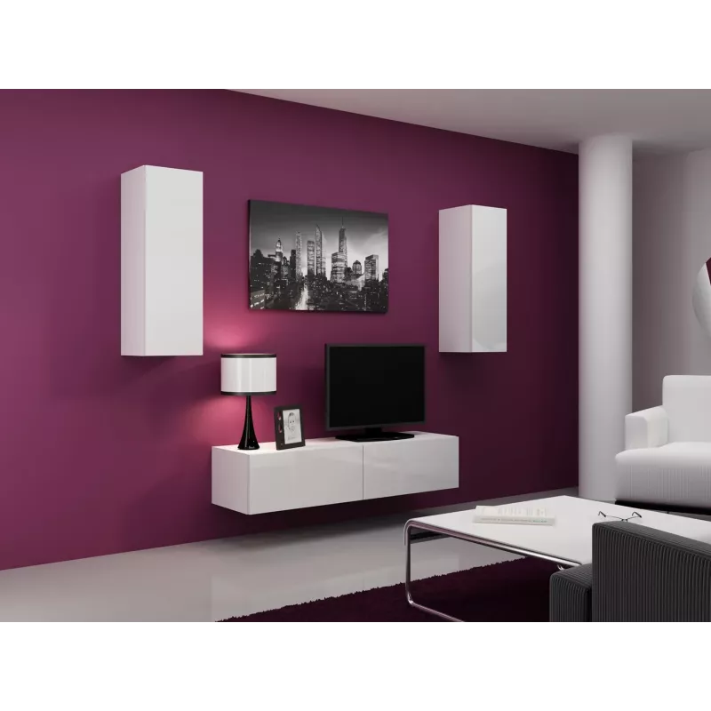 Cama Szafka VIGO 90 pełna 90/35/32 biały/biały połysk