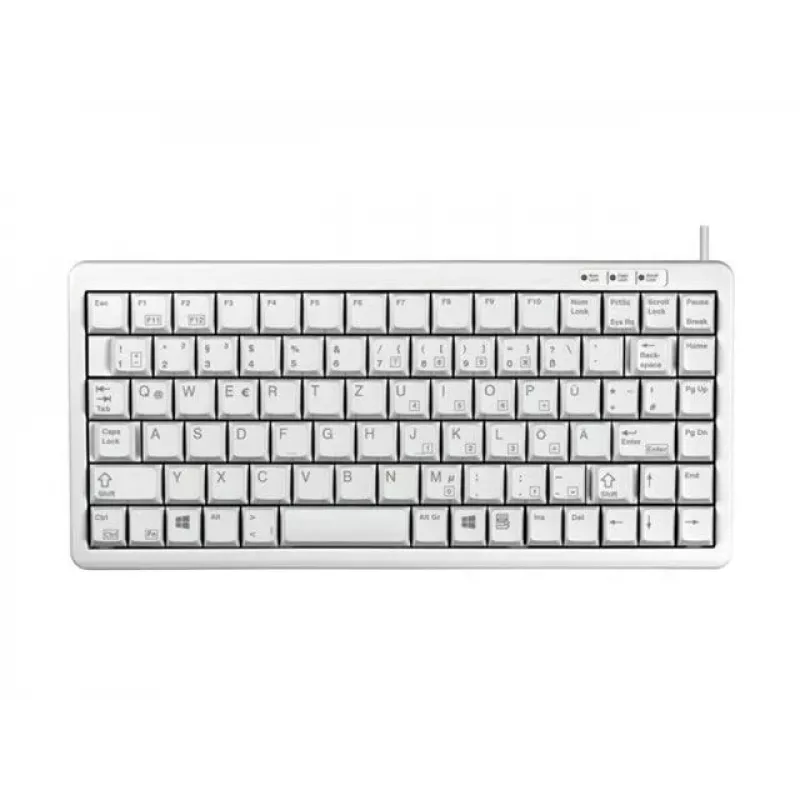 Klawiatura CHERRY Compact, Combo (USB + PS/2) biurowa USB + PS/2 QWERTY Szary