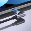 Ugreen USB-C (prosty) / USB-C (kątowy) PD QC 60W 3A 0,5m US255 (szary)