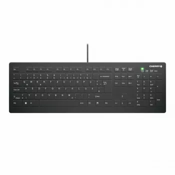 Medical klawiatura CHERRY AK-C8112 USB QWERTZ German Czarny 105 Keys