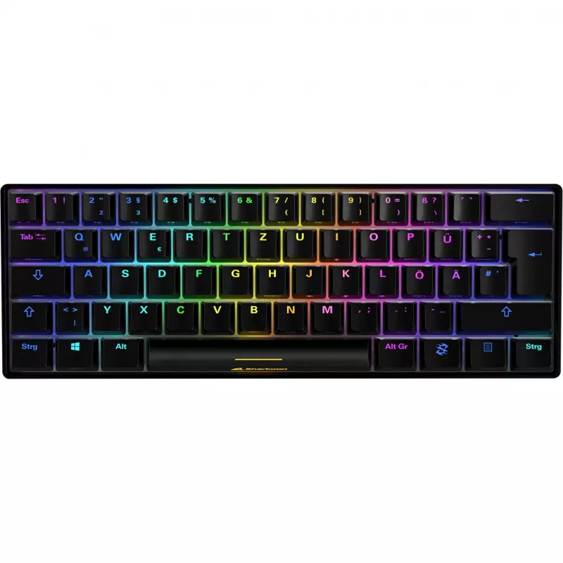 Sharkoon SKILLER SGK50 S4 Klawiatura Gamingowa USB QWERTZ Niemiecki Czarna