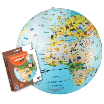 Caly Animal Globe Maxi Globe 50 cm, Wielokolorowy